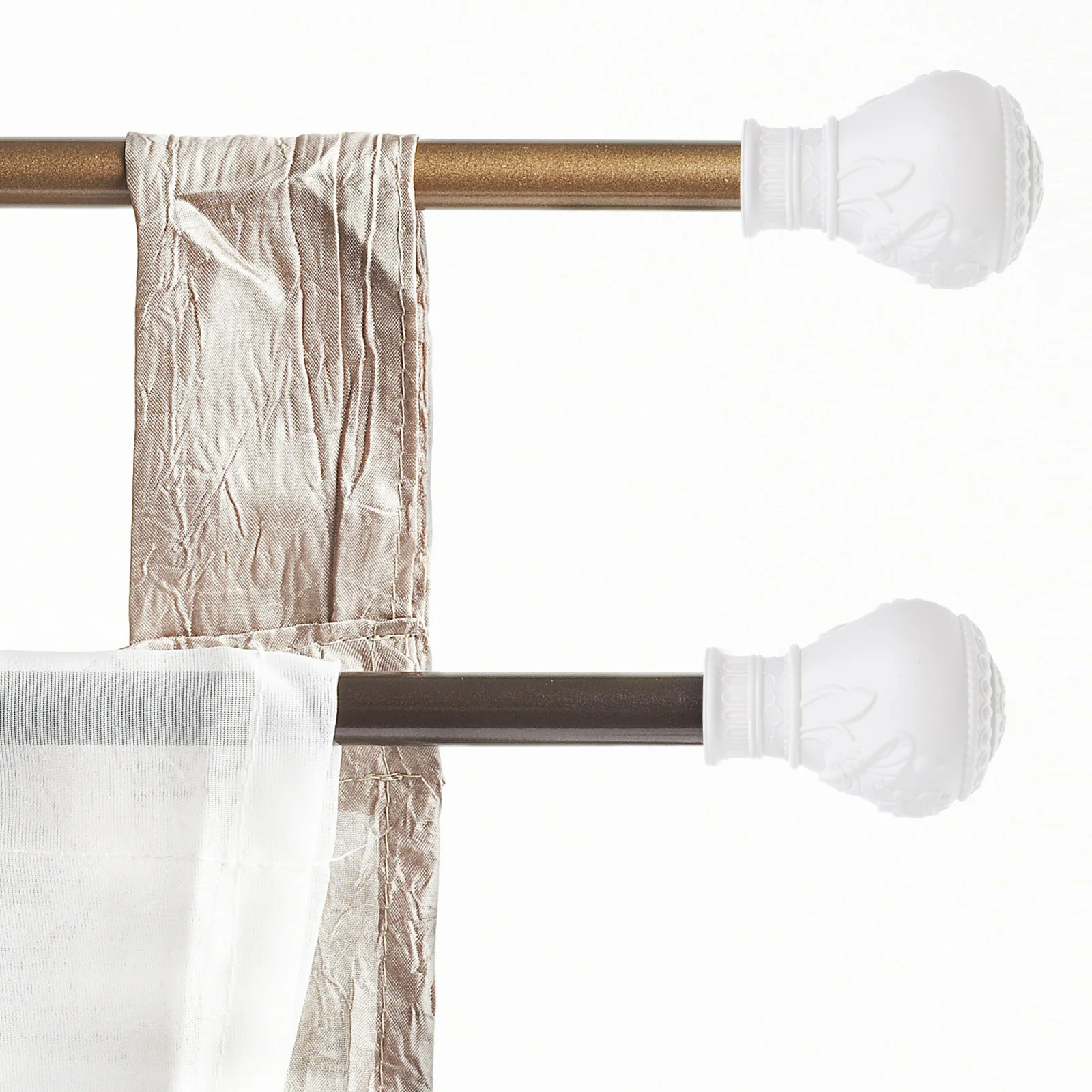 10 قطعة قضيب الستارة Finials قبعات نهاية نافذة الزخرفية للمنزل مكتب أنيقة القطب الروماني اكسسوارات التوصيل ديكور