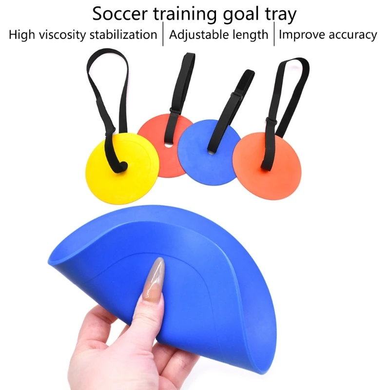   4Pcs Adjustable Flexible Football Training Disc Football Training Targets Plate