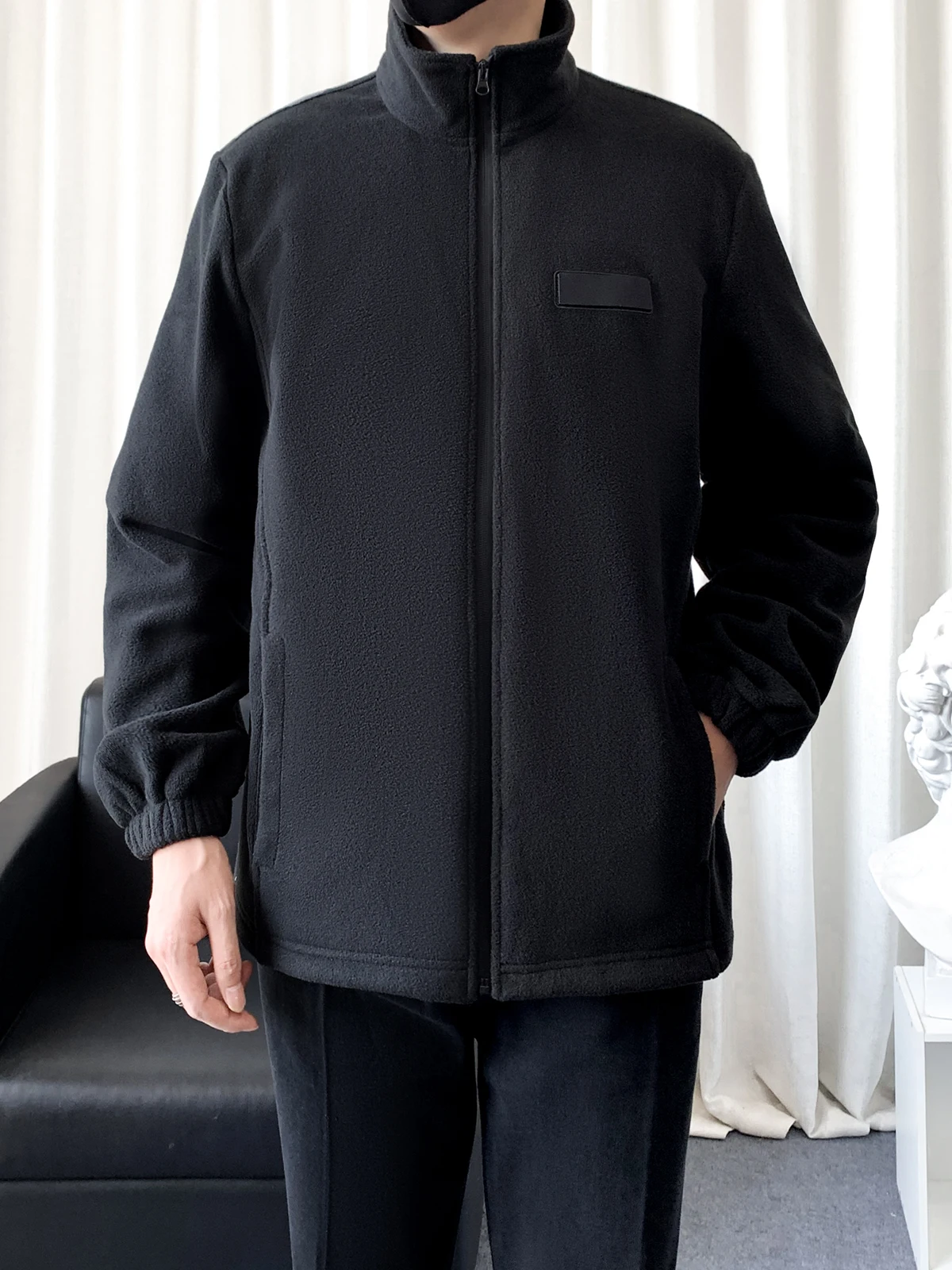 

Новая мужская Fce Jaet, осенне-зимняя теплая роскошная верхняя одежда, съемная волшебная лента, внутренняя подставка, полиэстер