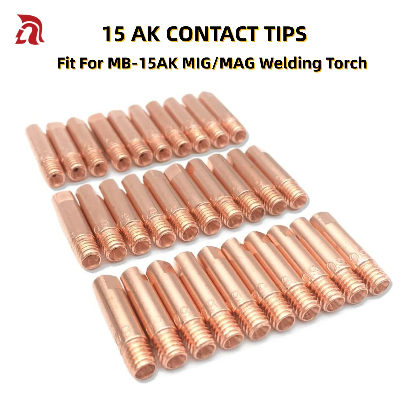 Tip Gas Nozzle MB-15AK M6*25mm MIG/MAG Welding Torch Accessories Consumables Contact Tip Gas Nozzle 0.6/0.8/0.9/1.0/1.2mm