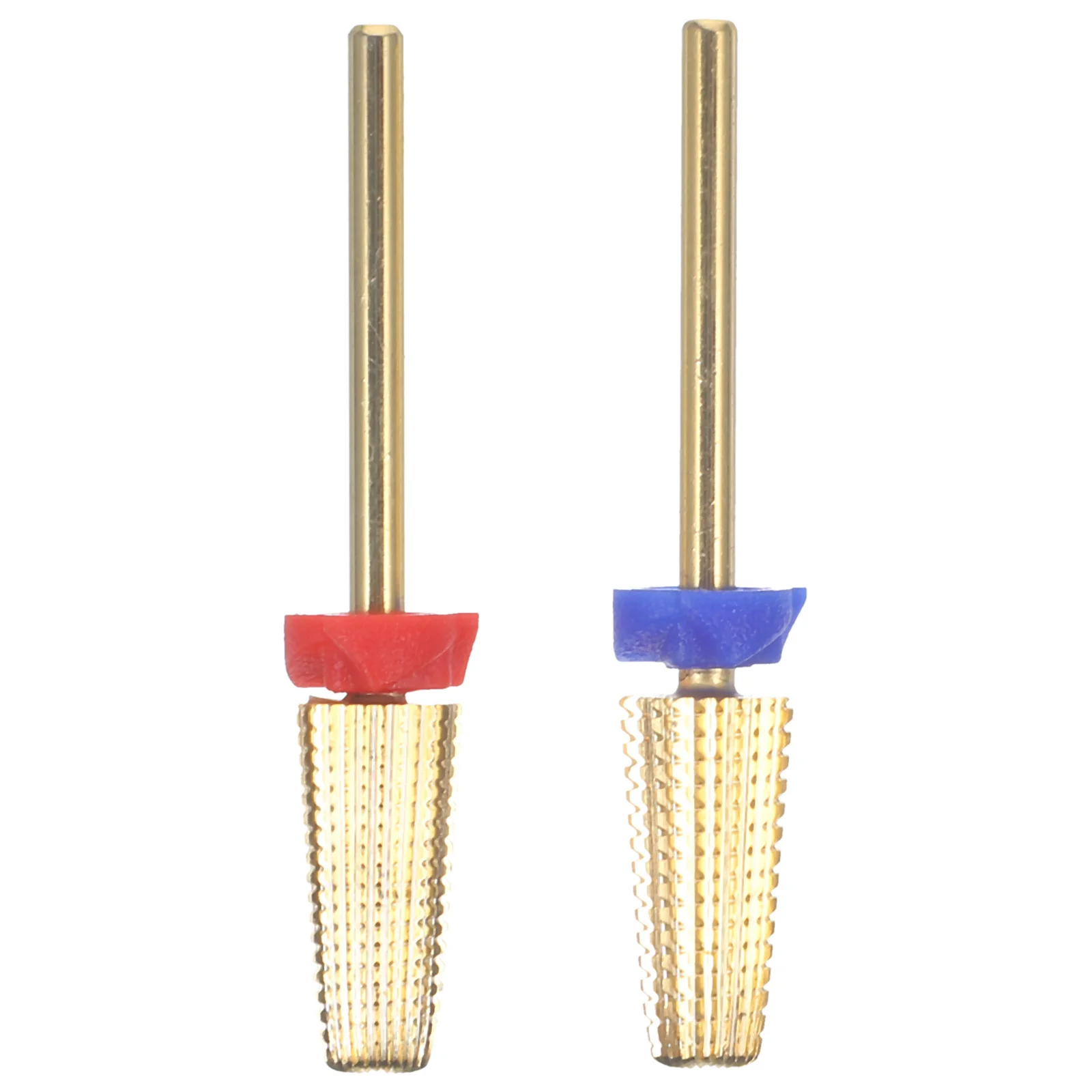 2 pezzi punte per unghie per trapano per unghie set di punte per trapano in metallo duro unghie manicure acrilico smalto pulito rimodellare strumento per la rimozione della pelle morta