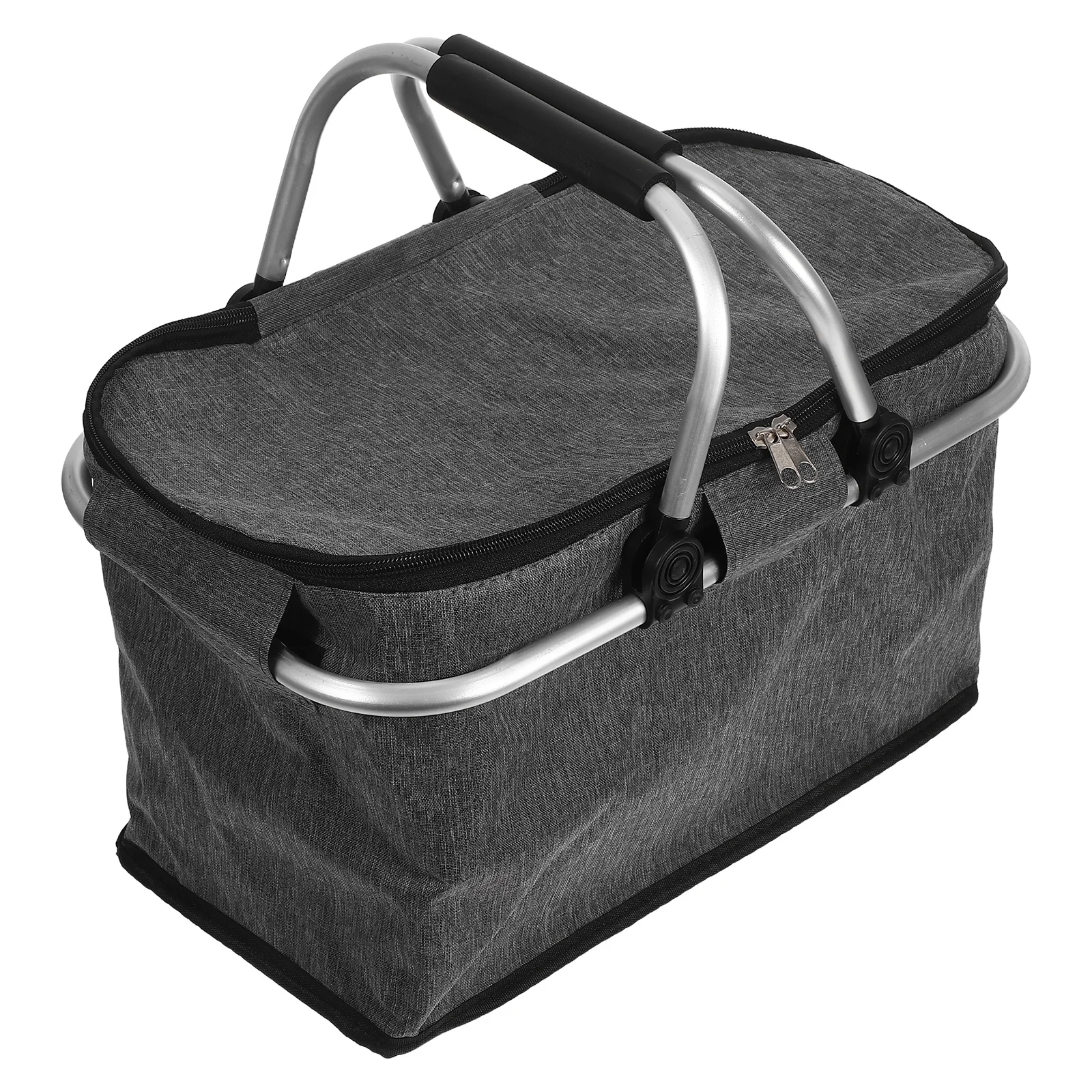 

Insulated Picnic Basket Collapsible Large Capacity Foldable Design Waterproof Material for Outdoor Camping Travel Beach Use