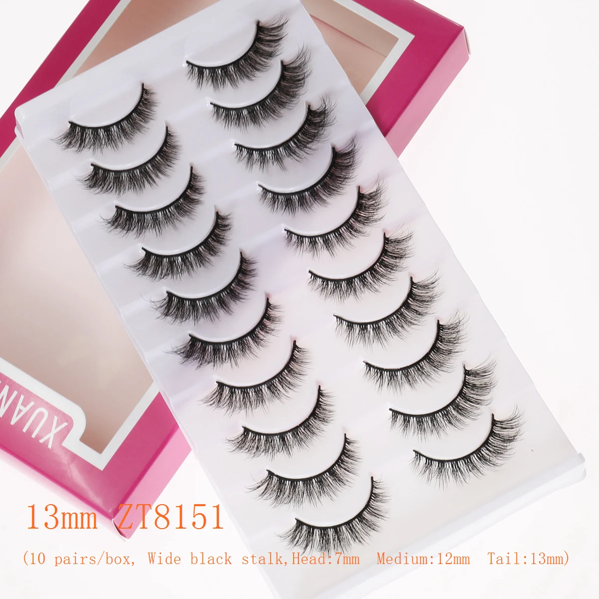 Xuanfeiwu رقيق متجمع 5D أنيمي تأثيري القط العين الثعلب نمط الرموش مع تصميم تطول ومائل لتقوم بها بنفسك كامل قطاع مانغا الرموش الصناعية الرموش الطبيعية