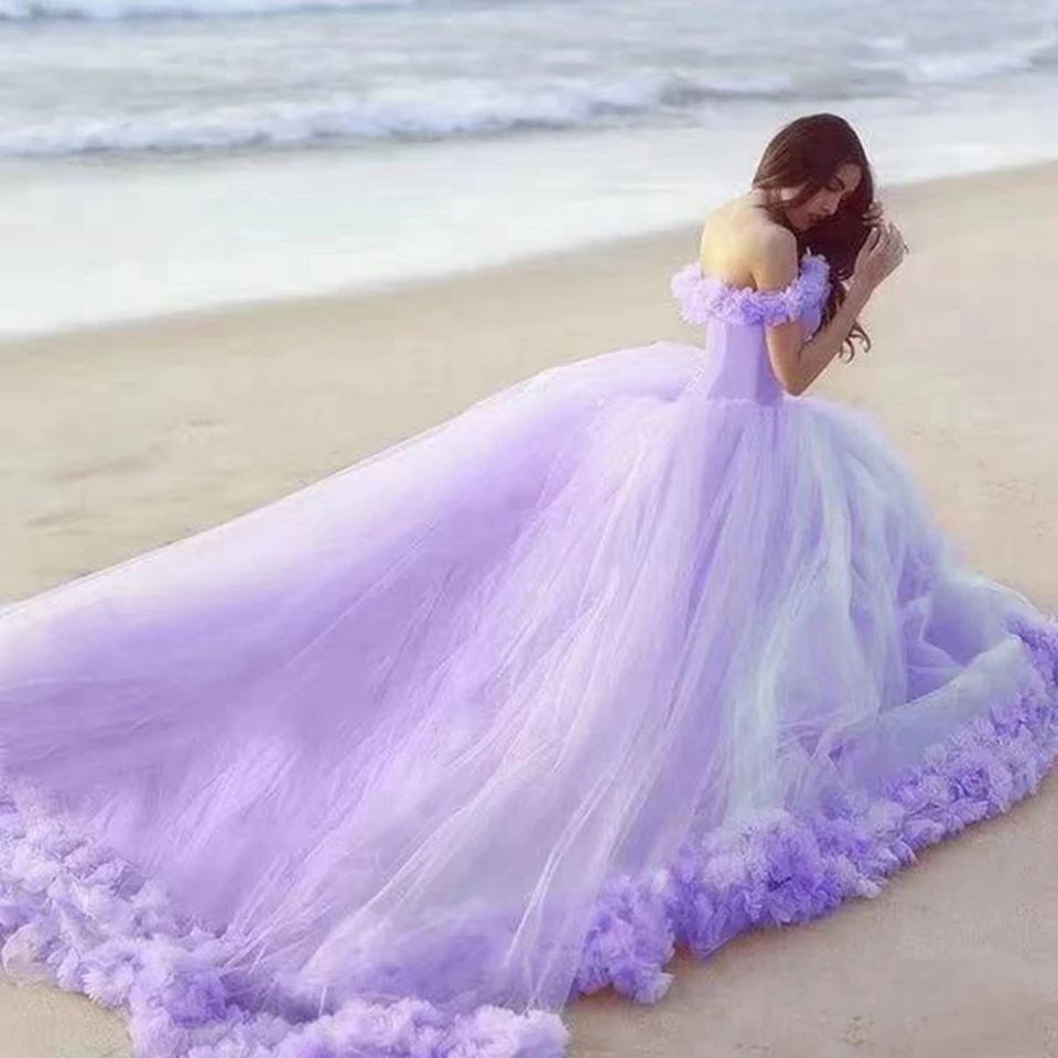 Vestido de quinceañera rosa con hombros descubiertos, vestido de baile elegante con flores azules, plisado, para graduación, fiesta de cumpleaños, 2022