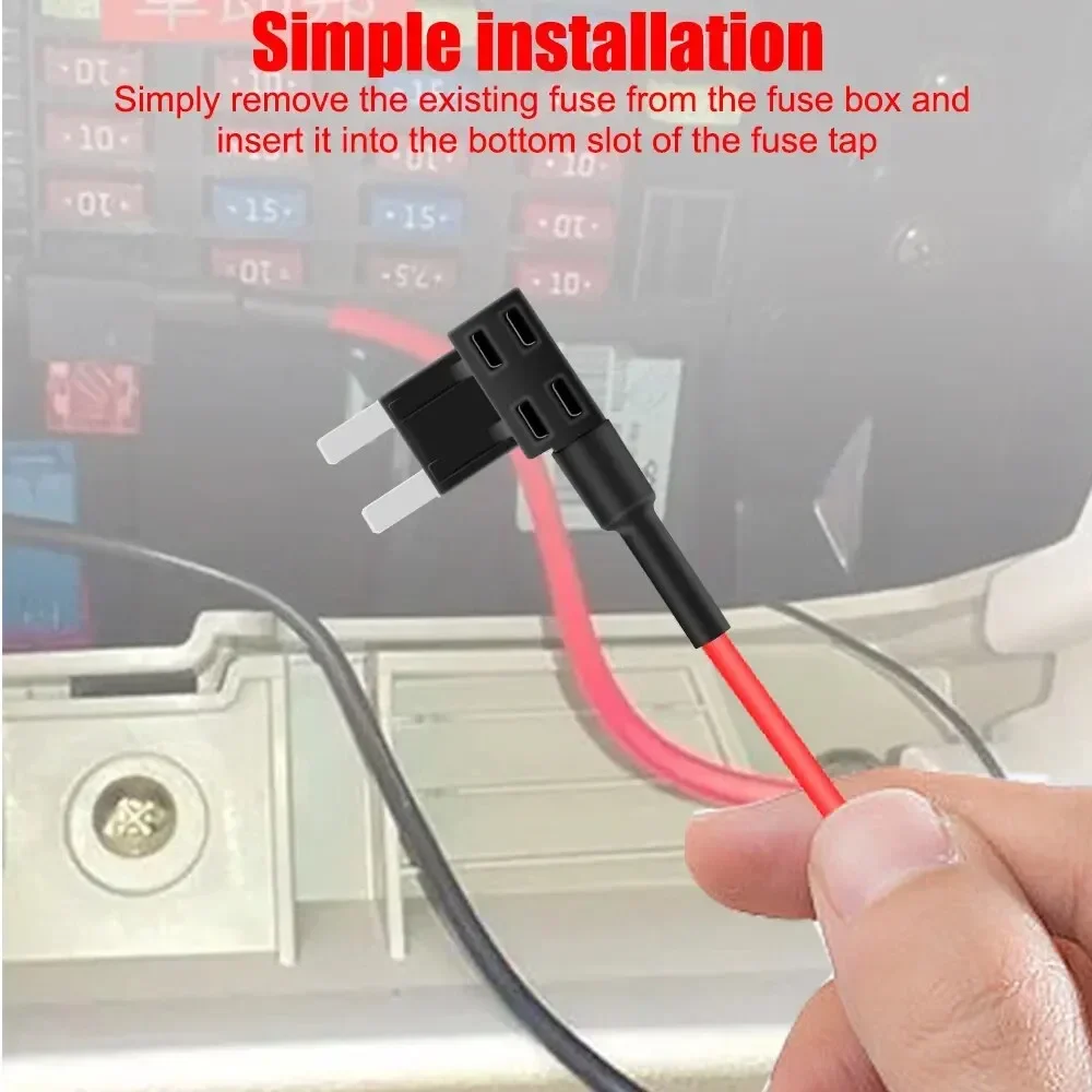5er-Pack Add-a-Circuit-Adapter APM Tap Mini Blade Micro 12V Auto-Sicherungshalter Auto-Motor-Versicherungs-ATM-Adapter – Detail 1