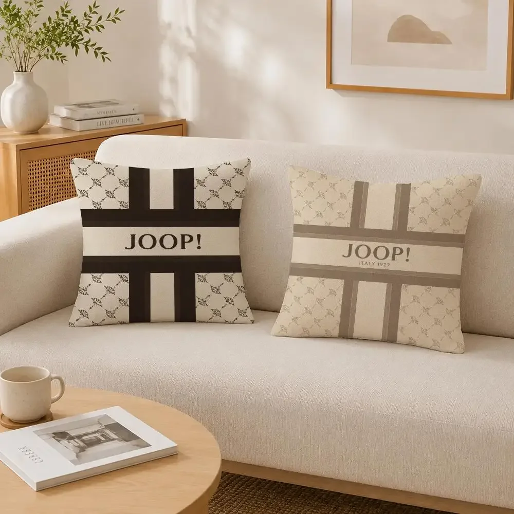 Fashion Brand JOOP! Cushion Cover Soft Fluffy Short Plush  Pillow Case Throw Decorative for Sofa Bedroom Home Decor