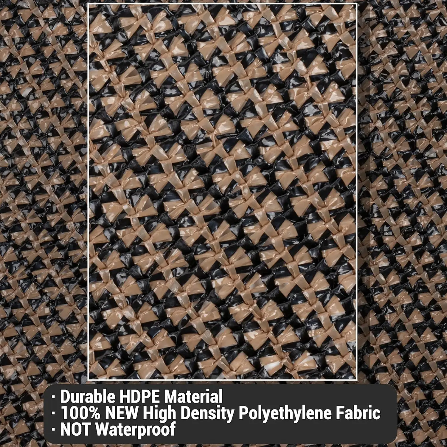 20'x 26' Sun Shade Sail Brown Rectangle UV Block Outdoor Shade Canopy Sunshade for Patio Lawn Garden Carport Backyard Deck Pergola