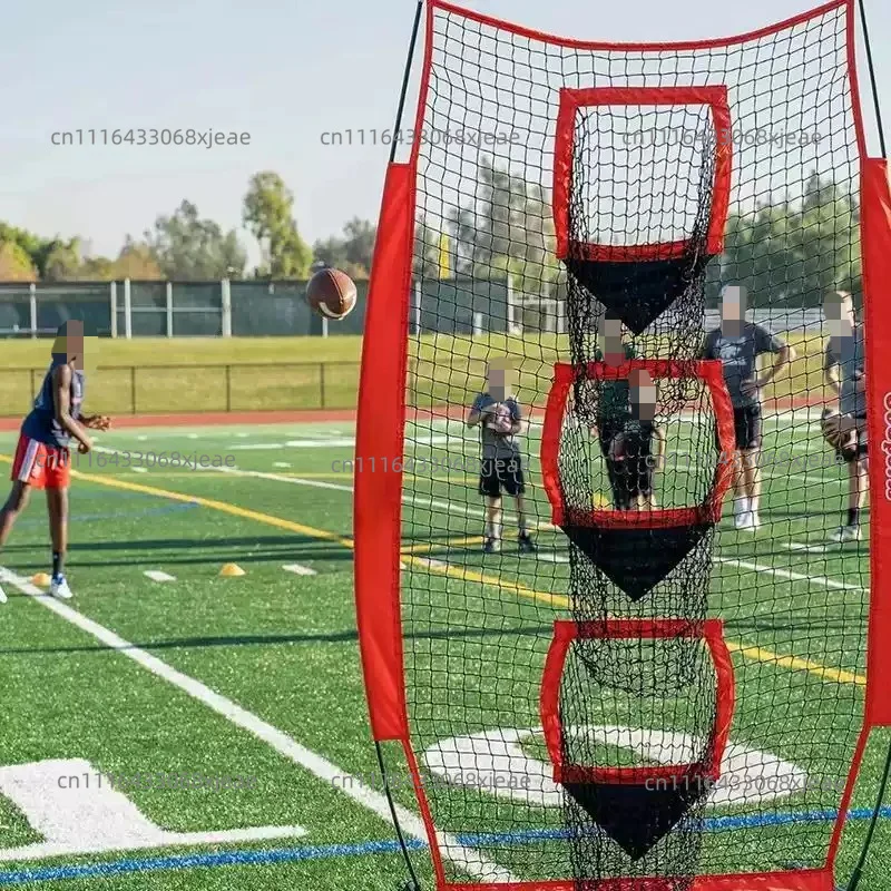 Portable Football Net Baseball NEt Football Training Hanging Target NeT Rugby Training net with Holes