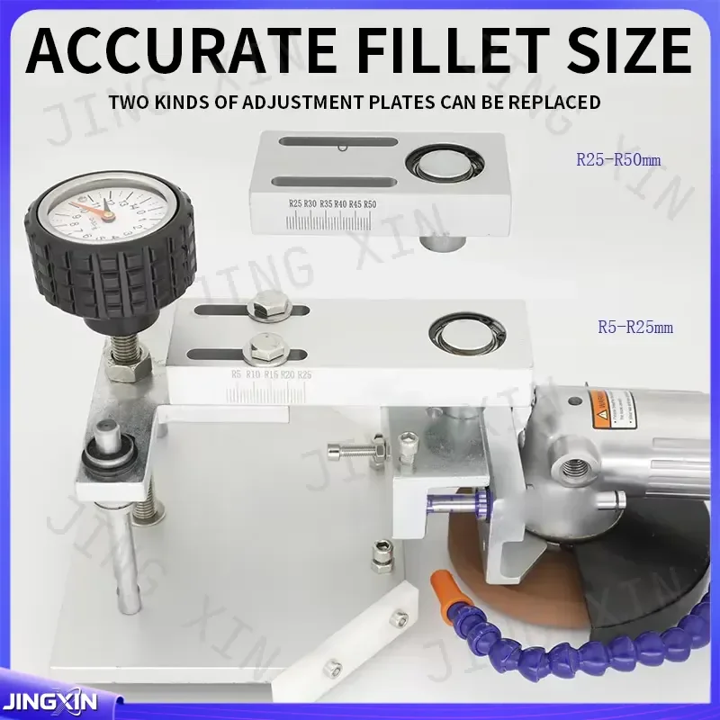 Custom for Pneumatic Glass Chamfering Machine R2-R50MM Small Angle Grinder Fillet Right Angle Ceramic Tile Stone Polishing