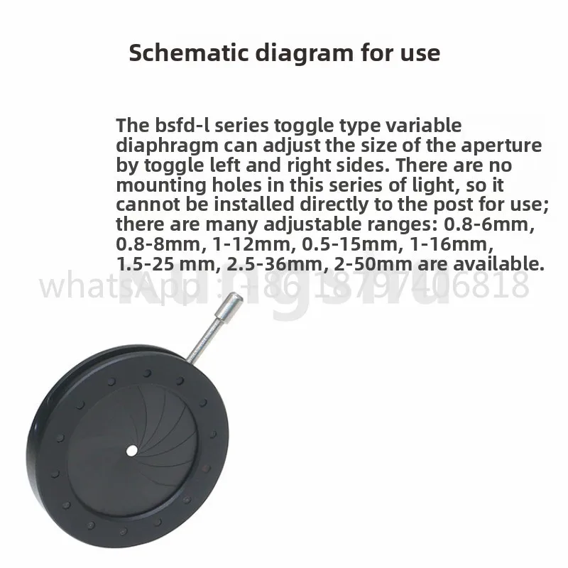 Serie BSFD-L, diaframma variabile a quadrante