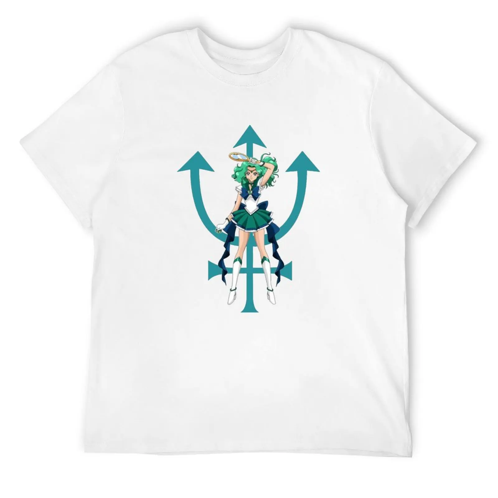 Neptune sea warrior anime girl T-Shirt summer 2025 aesthetic clothes Funny t-shirt Short sleeve tee men