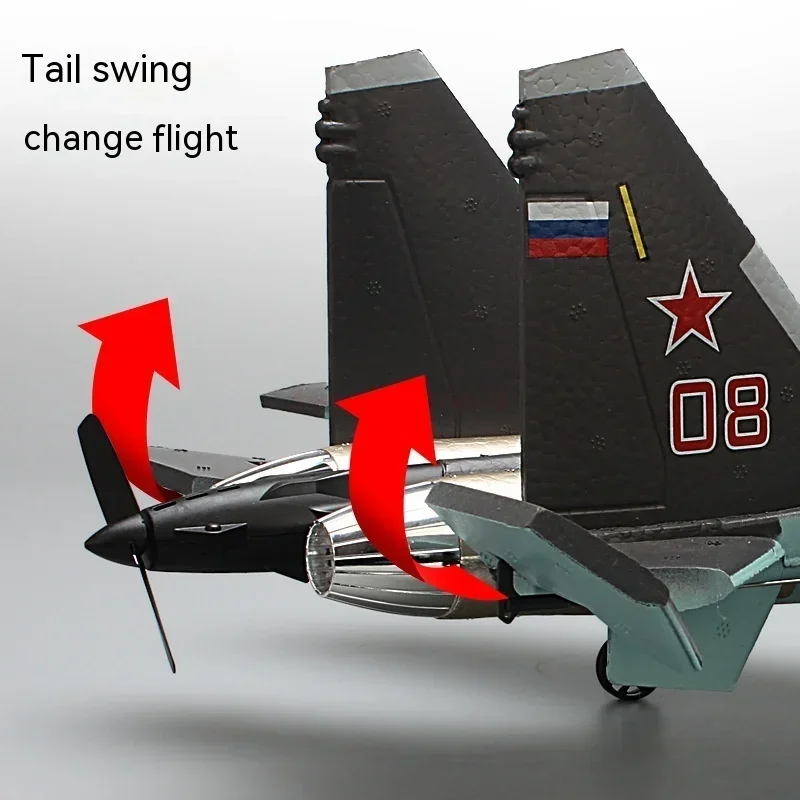 New Qf009 Four Channel Brushless Edition Su 35 Fighter Fixed Wing Foam Aircraft Electric Model Remote Control Glider Gift