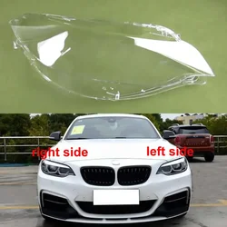 BMW F22 M2 2 시리즈 쿠페 2014-2020 헤드 램프 하우징 투명 전등 갓 헤드 라이트 쉘 렌즈 램프 커버 플렉시 유리
