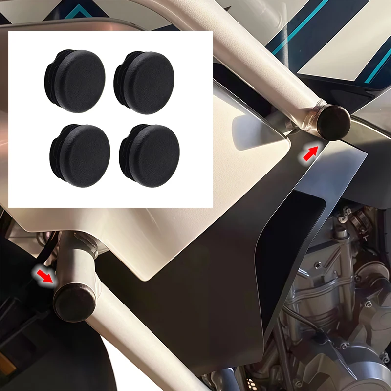 4PCS For CFMOTO 800MT MT800 800 MT CF800MT Motorcycle Accessories Frame Hole Cover Caps Plug Decorative Frame Cap Set