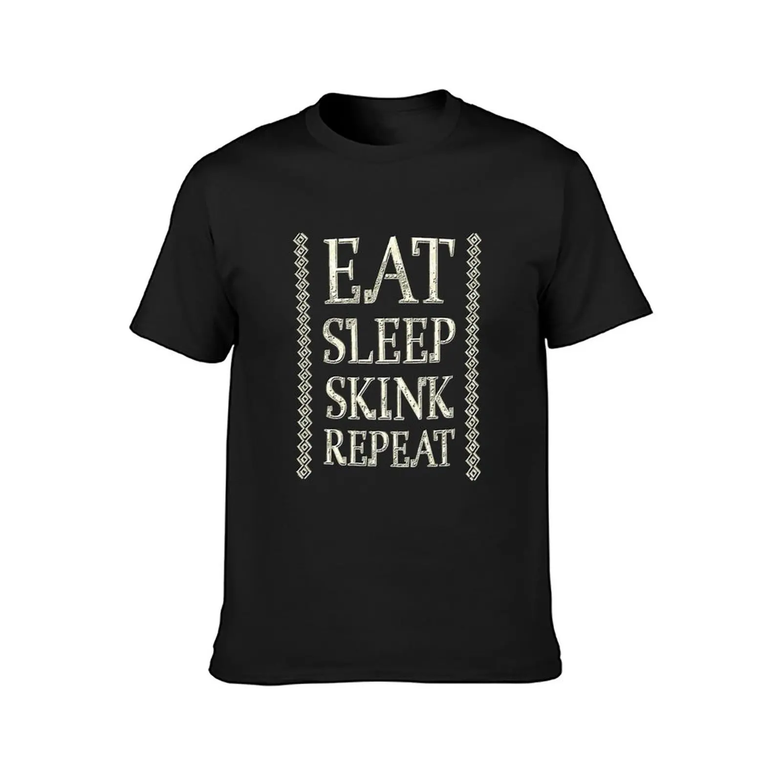 Eat, Sleep, Skink, Repeat T-Shirt customizeds korean fashion boys whites summer clothes funny t shirts for men