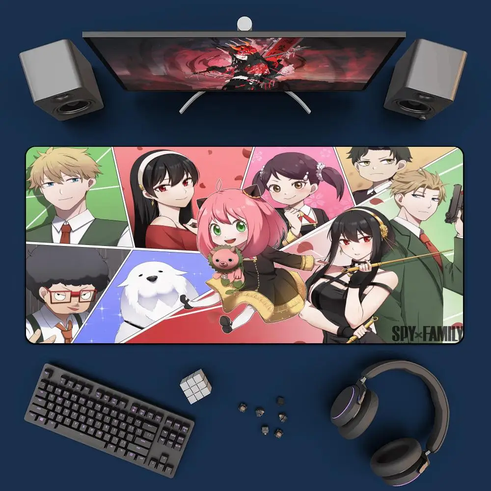

Custom Mouse pad Game Keyboard Mouse padNew animation S-SpyS X Family 900x400 Rubber Keyboard Mat Desk Pad Large Mouse Pad Pad