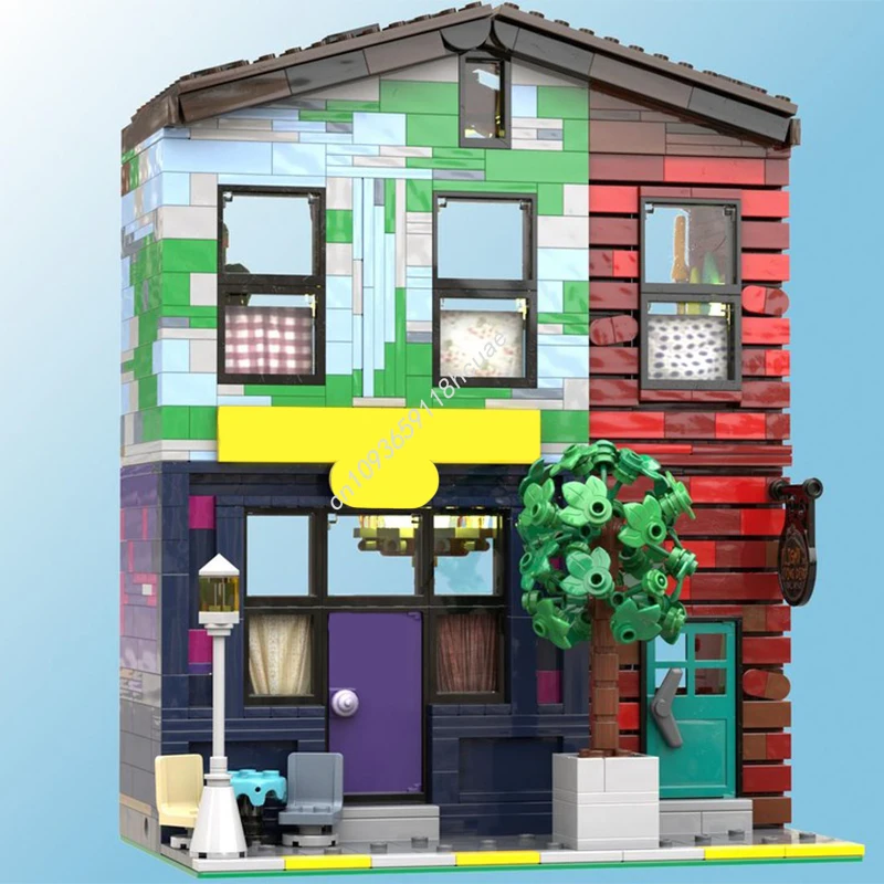 

1288 шт. MOC Lady Fingerz Cafe Disneying строительные блоки Рождественский подарок STEAM игрушки для художественного творчества Коллекционная модель для взрослых премиум-класса