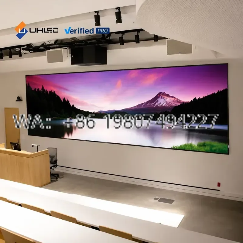 for UHLED Full Black P0.78mm Indoor Cob Led Display 4K 8K Micro Led Video Wall Cob Led Screen for Executive Office Project