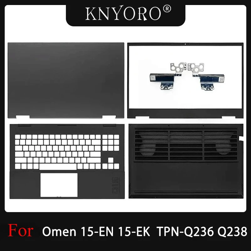 New For Omen 15-EN 15-EK 15-EN0013DX TPN-Q236 TPN-Q238 Laptop LCD Back Cover Lid Front Bezel Palmrest Bottom Cover Case Black