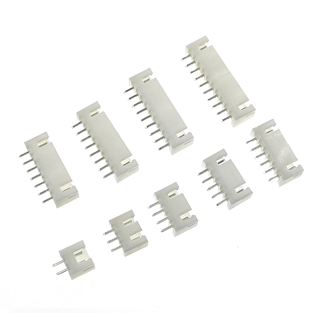 20sets XH 2.54mm 2/3/4/5/6/7/8/9/10/12pin JST Connector Plug Male, Female, Crimps