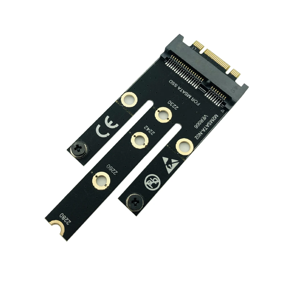 M.2 NGFF B+M Key to mSATA Adapter Board Converter Card Riser Mini PCI-E PCI-Express SATA 3.0 SSD for 2230 2242 2260 2280 M.2 SSD
