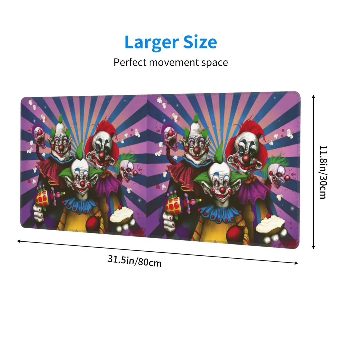 Large Mouse Pad Killer Klowns From Outer Space Film Gamer PC Laptop Mats Keyboard Carpet Computer Gaming Office Desk Mat