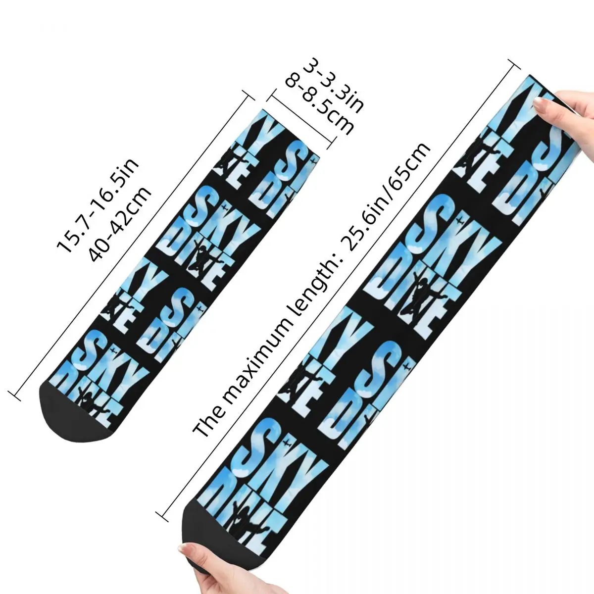 Skydiving Gifts For Skydivers Parachuting Extreme Sports Merch Socks Non-slip High Quality Middle Tube Sock Soft for Unisex Gift