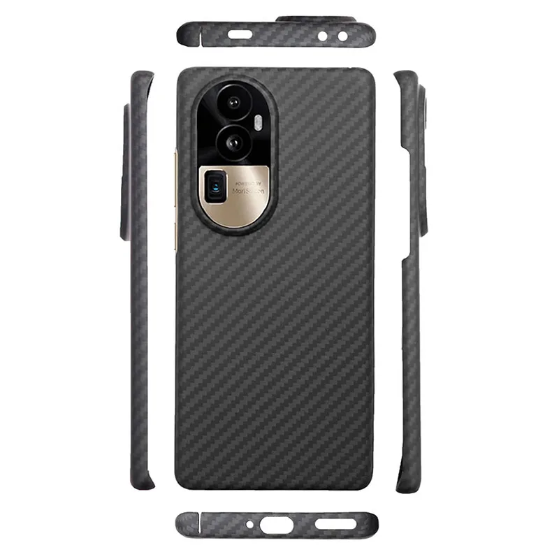 Case for Oppo Reno 10 Pro Plus Pro+ Real Carbon Fiber Aramid Anti-explosion Mobile Phone Protective Cases Cover Protection Shell