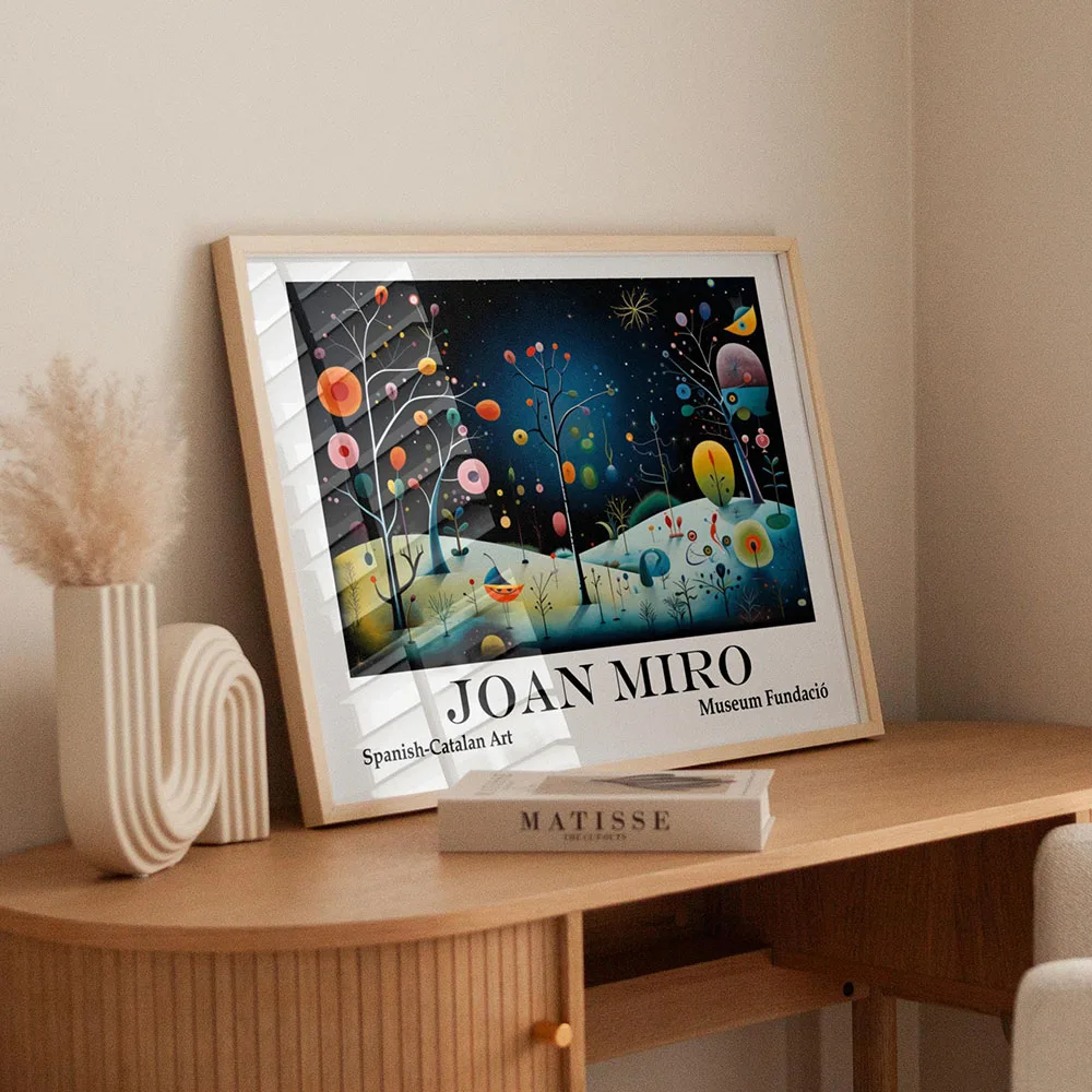 Joan Miro Abstract Art Vintage Posters Canvas Painting Print Room