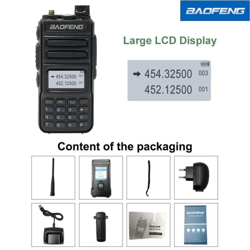 Baofeng BF-UV13 جهاز اتصال لاسلكي مزدوج الجزء P15 جهاز اتصال لاسلكي خارجي مدني جولة ذاتية القيادة راديو FM صغير baofeng uv 13