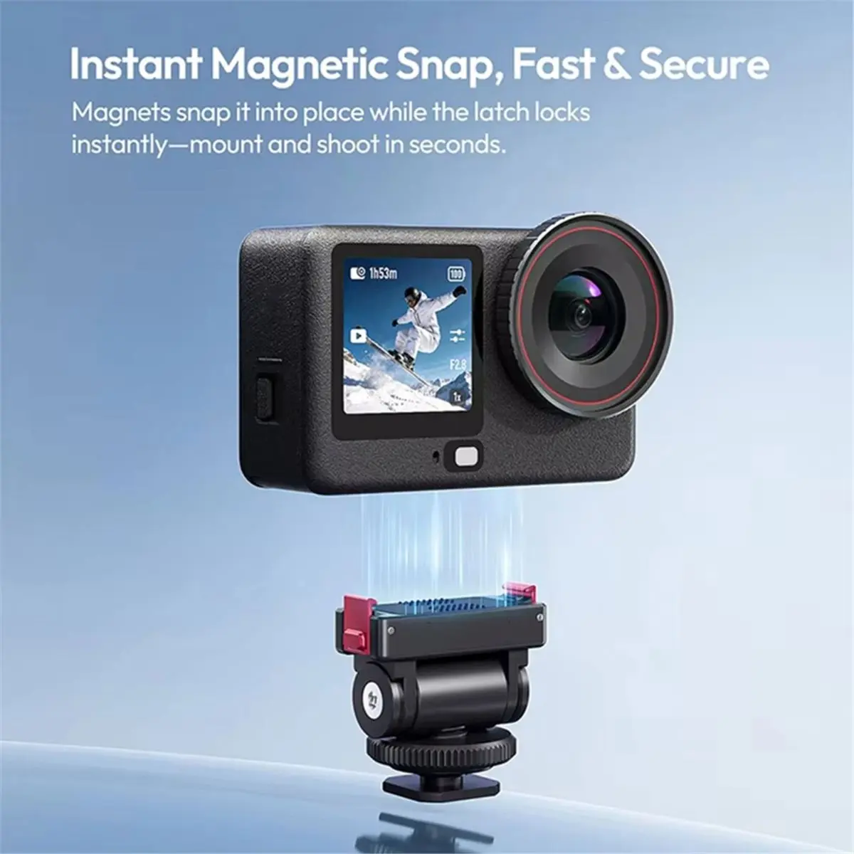 【MUST-HAVE LIST】 OA27 Quick Release Cold Shoe Mount for Action 6/Nano Magnetic Adapter Tripod Mount with 1/4