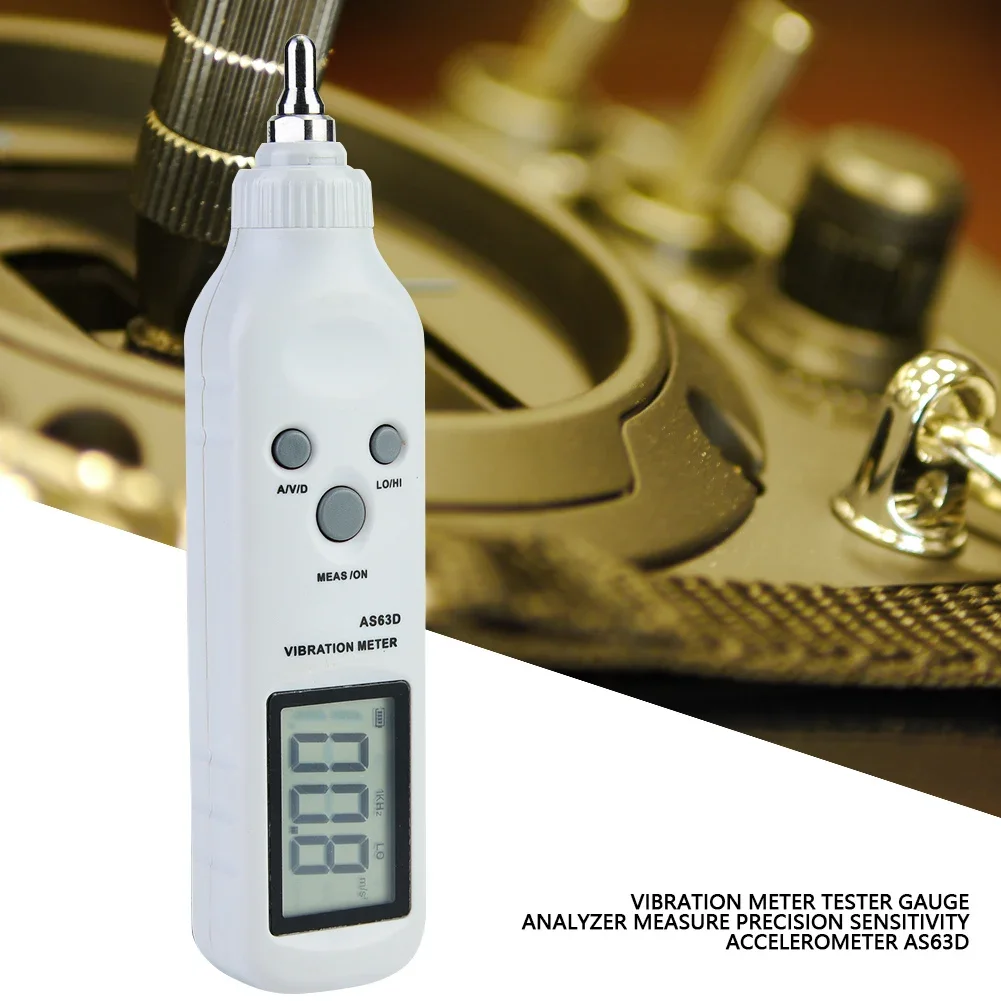 SMART SENSOR Vibration Meter Tester Gauge Analyzer Measure Precision Sensitivity Accelerometer AS63D Vibration Meter - Image 5