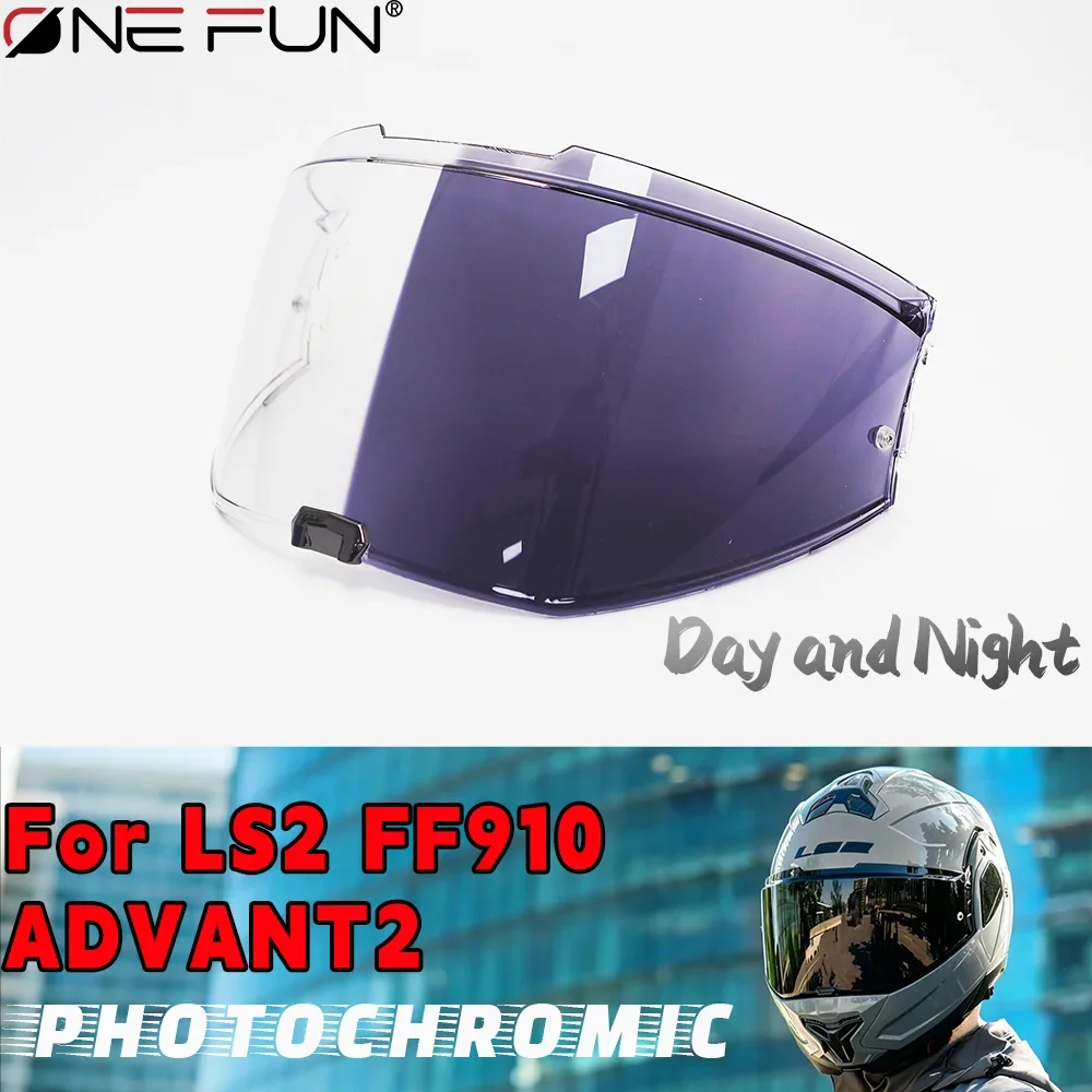Use For LS2 FF910 ADVANT2 Photochromic Motorcycle Helmet Waterproof Visor Replacement Shield Lens UV Protection Moto Accessories