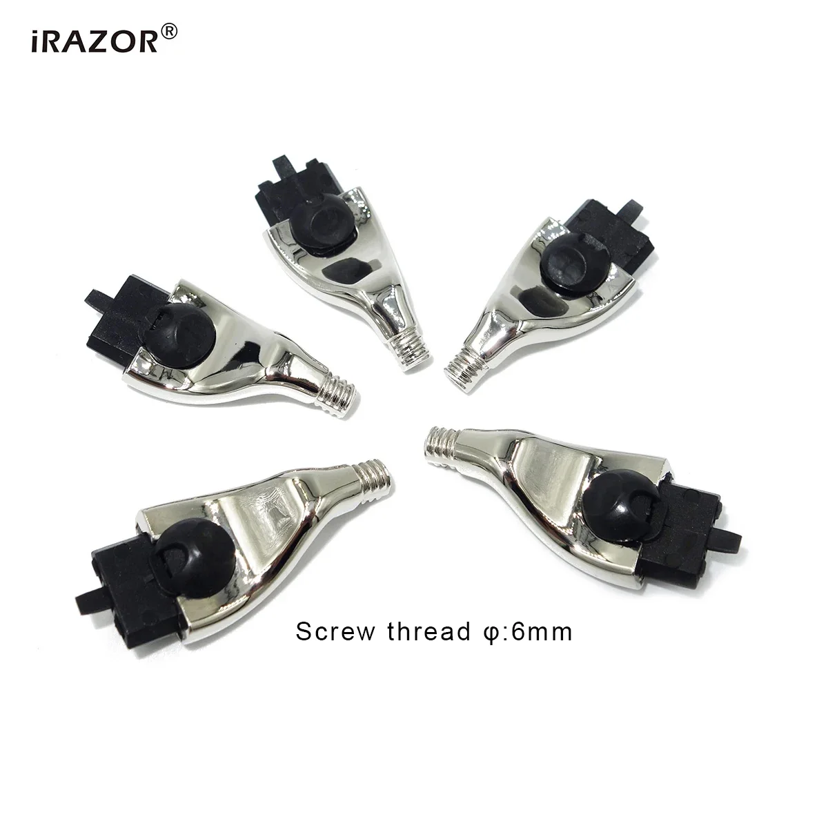 iRAZOR Men's Safety Razor Head Mach 3 Cartridge Connector for DIY Shaver Handle Holder and 3-Layer Blades Adapter 1pc