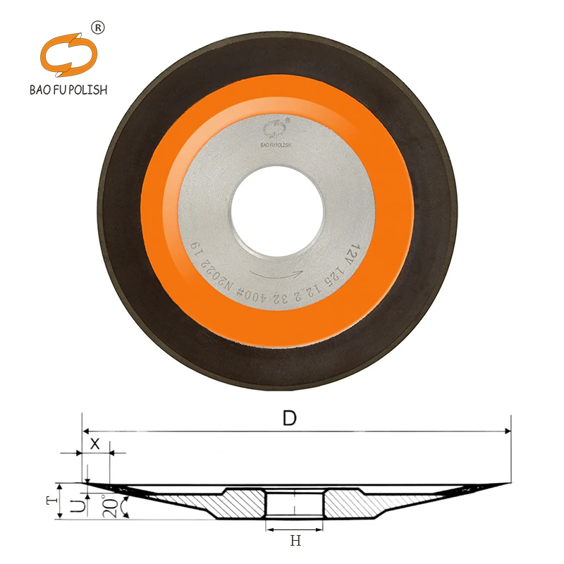 Diamond Grinding Wheel for Carbide Tungsten Circular Saw Blade Grinding Disc Rake Face Angle on CNC Sharpener Grinder Machine