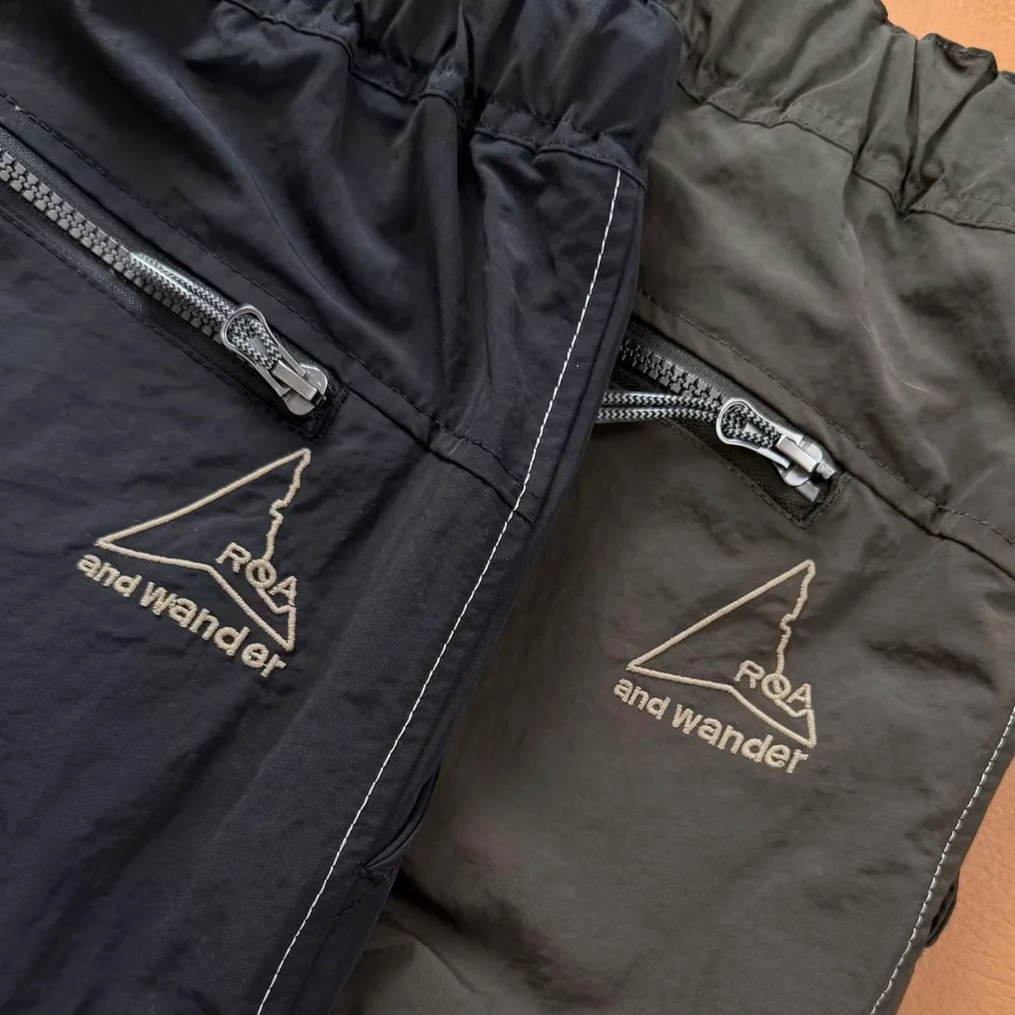 ROA and wander Nylon Outdoor Water Repellent Casual Pants Men Women Waterproof Hiking Trekking Trousers Techwear Cargo Bottoms