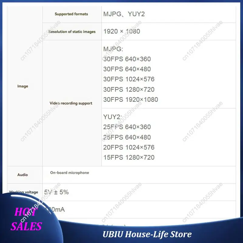 

GC2093 USB Camera Module GC2093 170 Degree 1920X1080 USB2.0 Free Driver Monitor Module Microphone-Best Selling