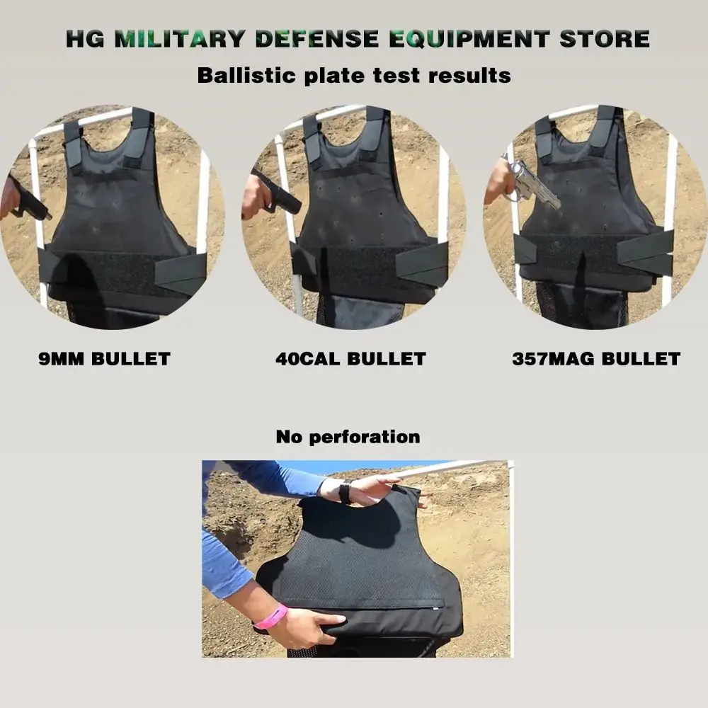 NIJ IIIA Bulletproof PE Plate Protection Multi-Function Tactical Vest Suitable For Guards And Security Personnel On Duty