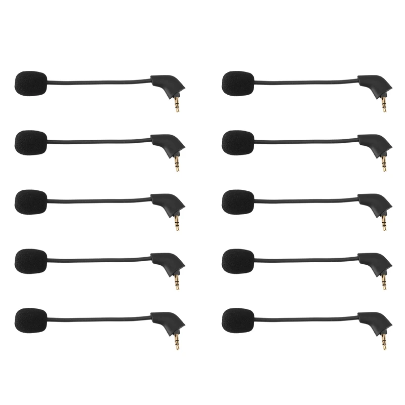 10X Replacement Gaming Mic For KINGSTON Hyperx Cloud II /Cloud Core Computer Gaming Headset