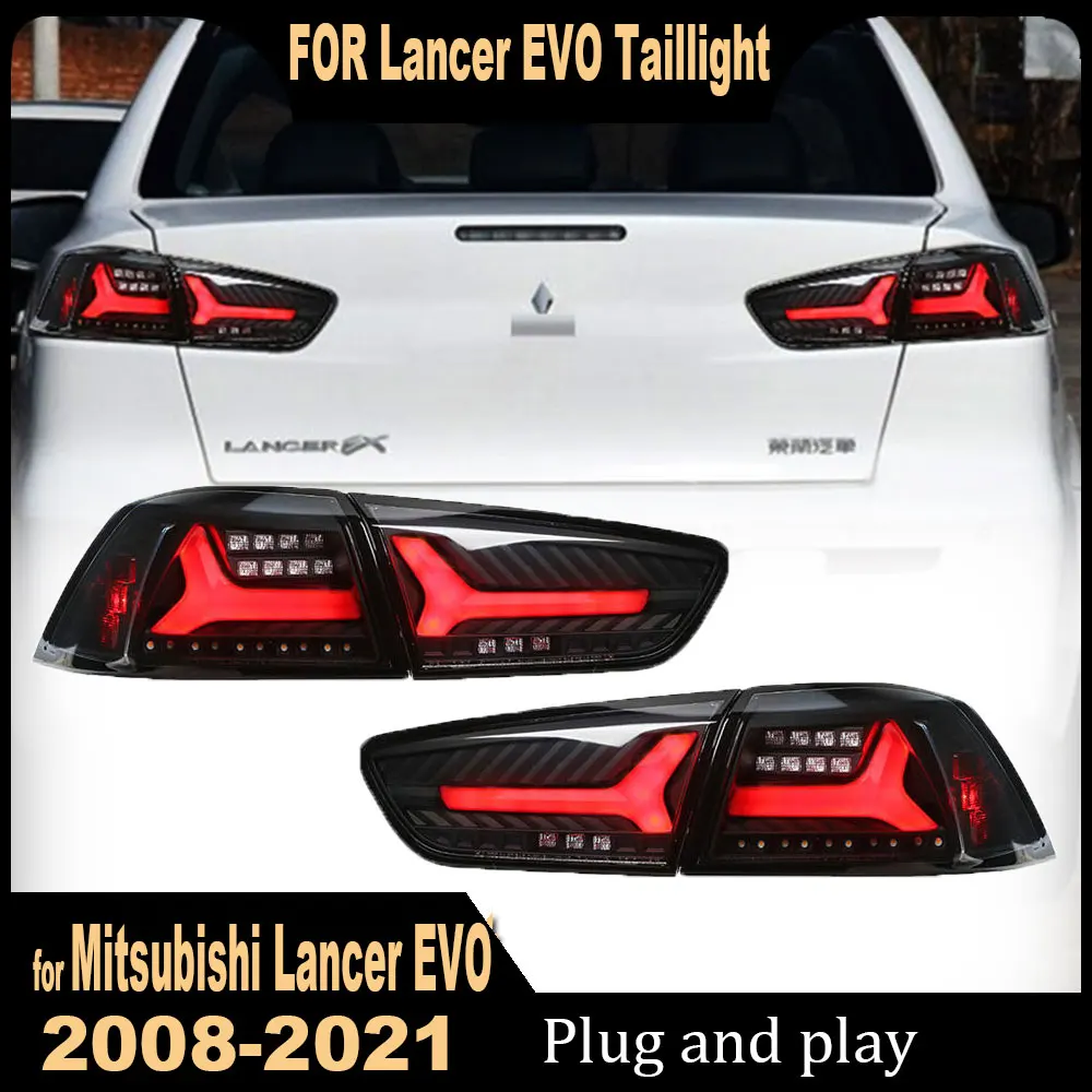 

Car Tail Lights for Mitsubishi Lancer Evo 2008 2009 2010 2011 2012 2013 2014 2015 2016 2017 Tail Lamp Rear Warning Brake Stop