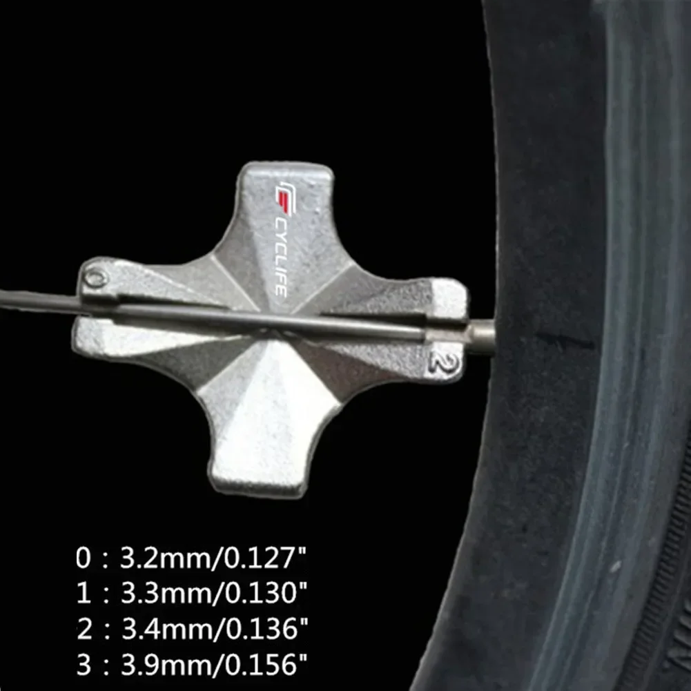

Bike Mechanic's Choice Sturdy Steel Spoke Wrench Tool Made For Adjusting For Braided Rings on Various Size Nipples Efficiently