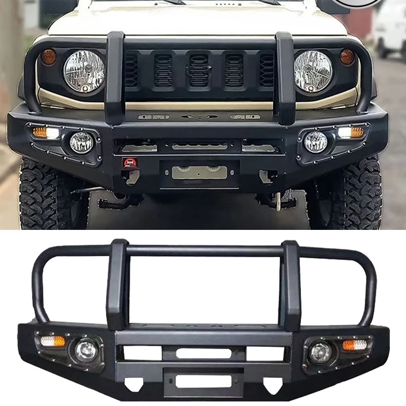 For Suzuki jimny High-quality Black Carbon Steel Front Bumper Protection Car Accessories