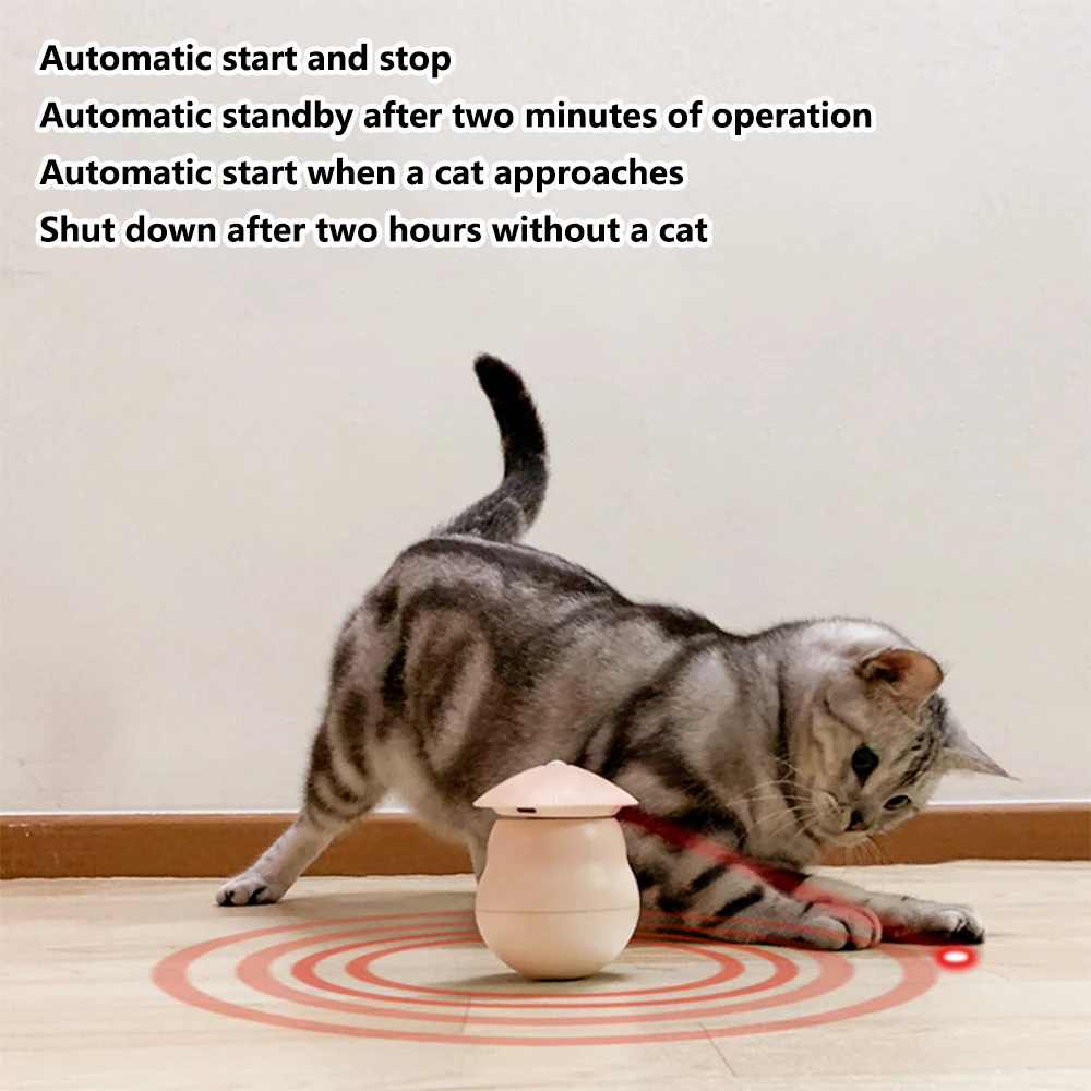 

Интерактивная лазерная игрушка для кошек, автоматическая игрушка для кошек с дизайном стакана, 3 режима, случайная траектория, перезаряжаемая автоматическая лазерная игрушка для кошек