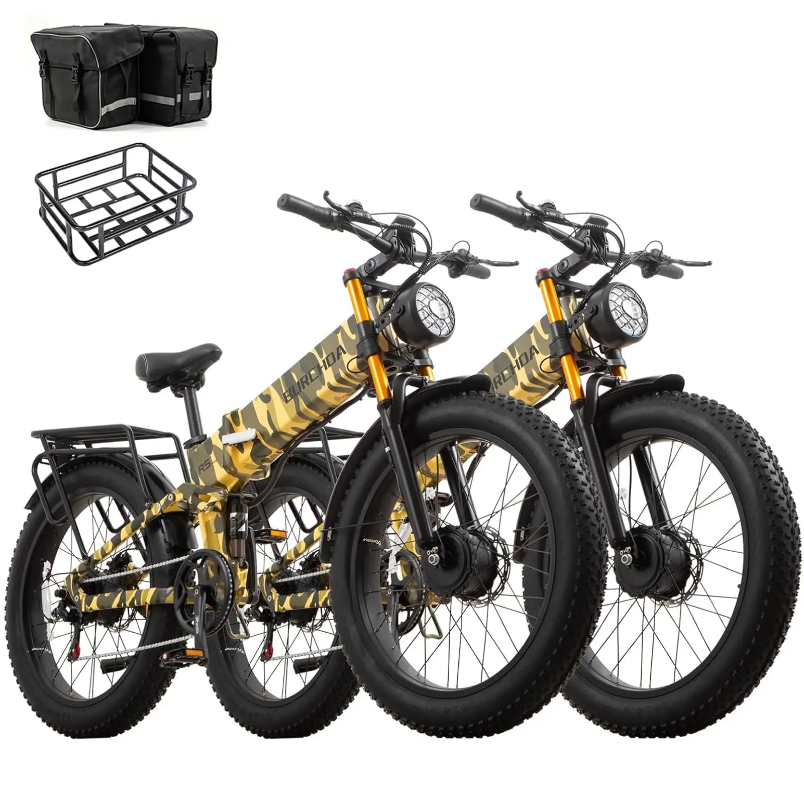 2026 Dual Motor Electric Bike for Adults AWD 5000W/3000W Peak 40 MPH/30 MPH E Dirt Bike, 52V/48V Removable Battery 65/80/150 Mil image 12