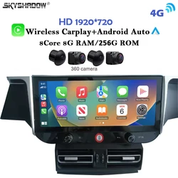 For Porsche Macan 2010-2016 Carplay Auto Android 14.0 12G+256G 4G LTE 360 Camera IPS Car DVD Player GPS WIFI Bluetooth Radio