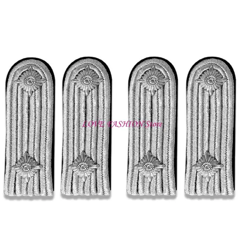 Shoulder Epaulettes Golden Security Uniform Accessories Captain Professional Security Guard Epaulets Captain Y166