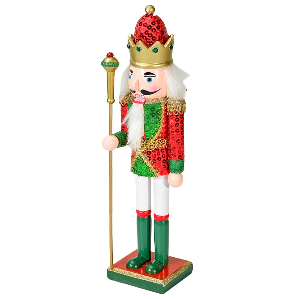 

Wood Nutcracker Ornament Classic Festival Decor Xmas Desktop Decoration Holiday Collection Christmas Nutcracker Figure