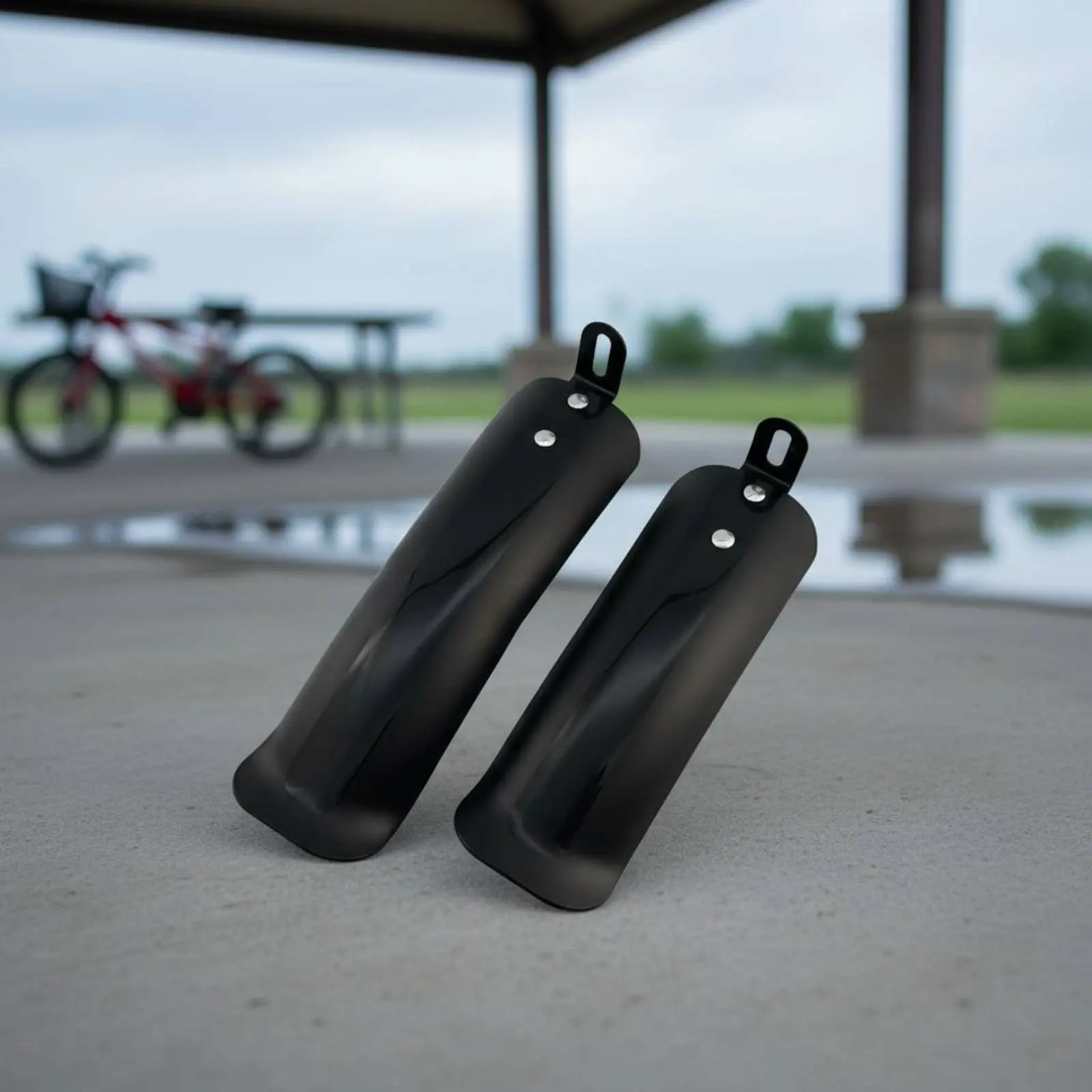 2 Pieces 12-20 Inch Bike Mudguard Universal Fit Kids Bike Mudguard Set Children's Cycle Spray Guard Sturdy for Muddy Roads - view 4
