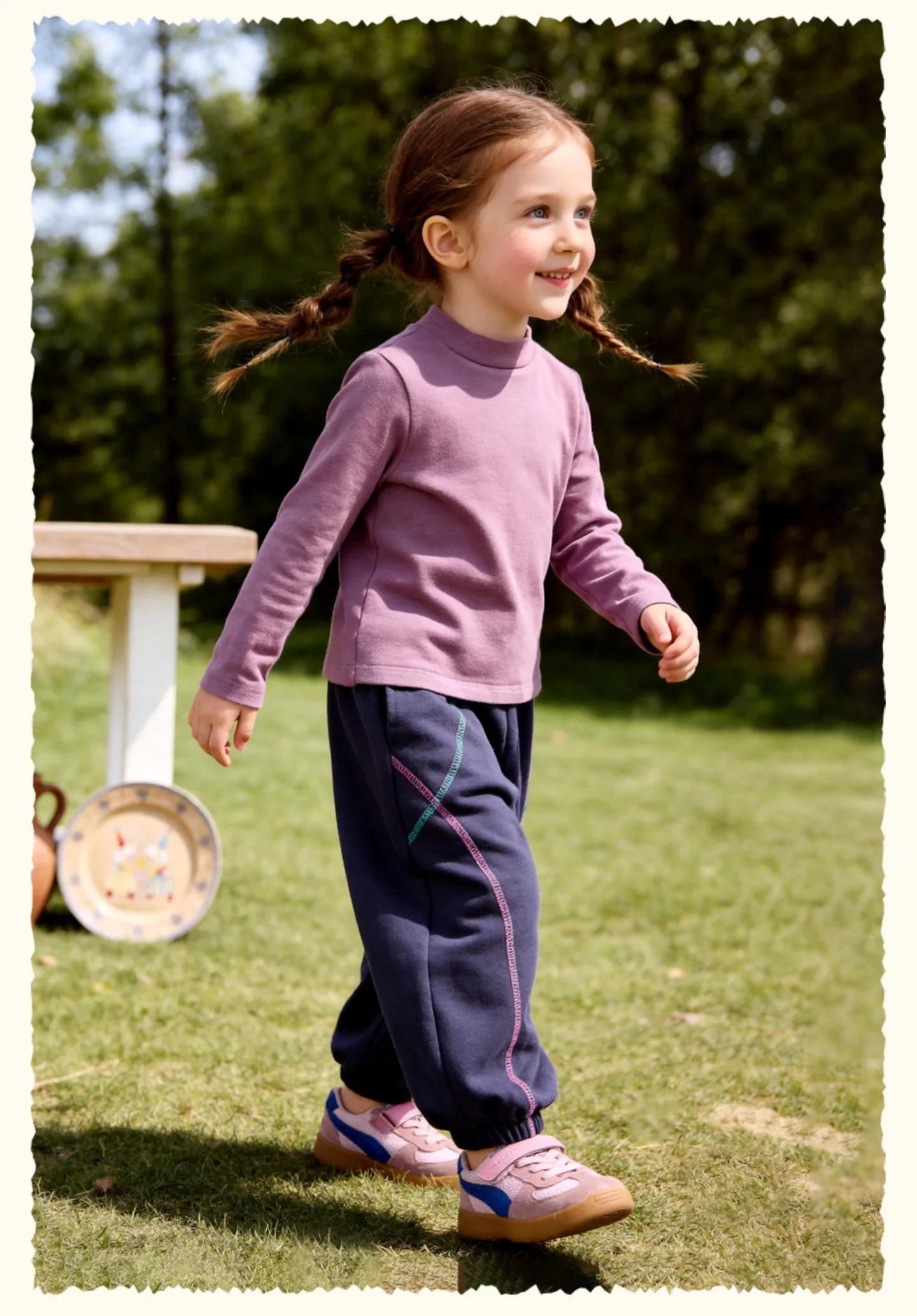 Amila 2026 Herbst Neue Kinder-Freizeithose Sportliche Hose mit Bündchen, Farbblock-Streifen, Marken-Stickerei, Modische, Bequeme Alltagshose – Detail 18