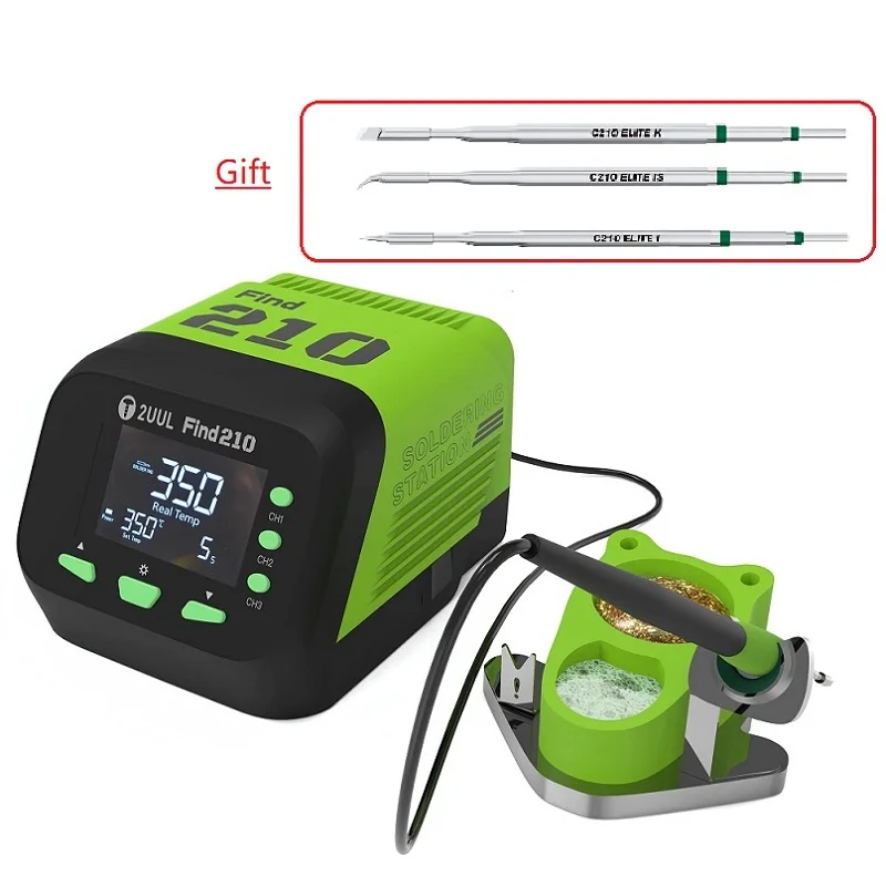 2UUL FIND210 60W High-Power AC Transformer Soldering Station For Mobile Phone Tablet Motherboard BGA CPU PCB Chip Repair Tool